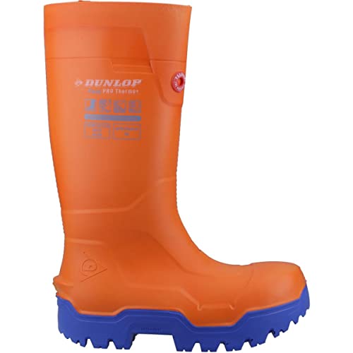 DUNLOP Unisex FieldPRO Construction Boot, Orange Blue, 37 EU von DUNLOP