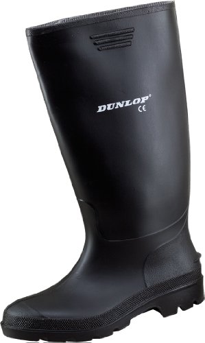 Dunlop 1906 Dunlp Preismeister schwarz, preiswerter Gummistiefel für Beruf und Freizeit (47, Gummistiefel) von DUNLOP