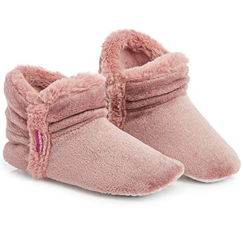 Dunlop . Slipper, Stiefelie Hausschuhe Drinnen Draußen, Geschenk Für Frauen,Zart Rosa, EU 41 von DUNLOP