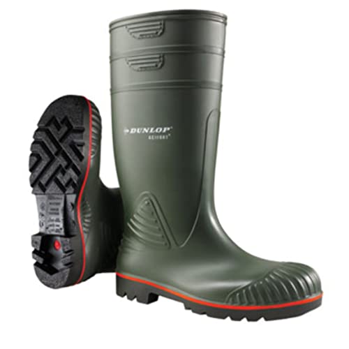 Dunlop A442631 S5 ACIF.KNIE GROEN 44, Unisex-Erwachsene Langschaft Gummistiefel, Grün (Groen) 08), 47 EU (12 UK) von DUNLOP