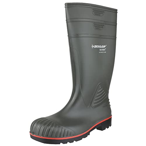 Dunlop A442631 S5 ACIF.KNIE GROEN 44, Unisex-Erwachsene Langschaft Gummistiefel, Grün (Groen) 08), 48 EU (13 UK) von DUNLOP