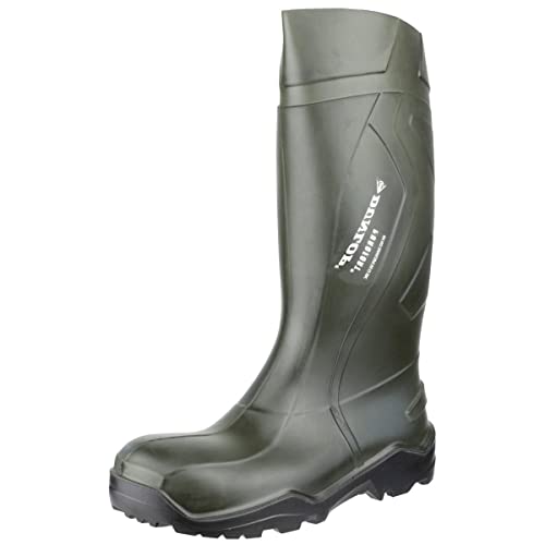 Dunlop C762933 S5 PUROFORT+ Unisex-Erwachsene Langschaft Gummistiefel, Dunkelgrün/Schwarz, 39 EU von DUNLOP