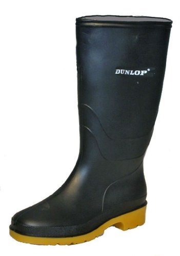 Dunlop Rapido PVC Laars Groen Langschaft-Stiefel, Unisex, Erwachsene , Schwarz - schwarz - Größe: 37.5 von Dunlop