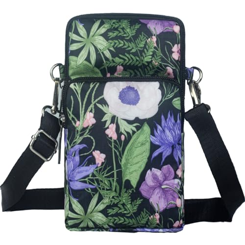 DuoLmi Kleine Crossbody Geldbörse Handytasche Frauen Mini Crossbody Geldbörse Handy Umhängetasche Brieftasche Handy Geldbörse mit verstellbarem langem Schultergurt, Armtaschen Leicht für Frauen Dame von DuoLmi