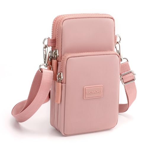 DuoLmi Umhängetasche Damen Klein, Crossbody Tasche für Damen, Nylon Handy Mini-Tasche Kleine Schultertasche Multifunktionale Handytasche, Handytasche zum Umhängen Damen von DuoLmi