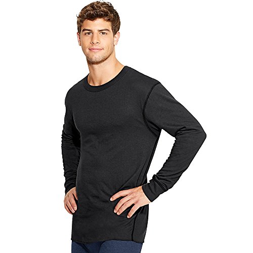 Duofold Herren Thermo-Wicking Crew, 1er-Pack, schwarz, X-Groß von Duofold