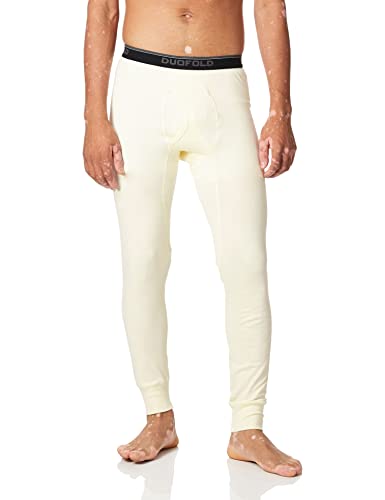Duofold Herren-Thermohose mit mittlerem Gewicht, feuchtigkeitsableitend, Winter-Weiß, X-Groß von Duofold