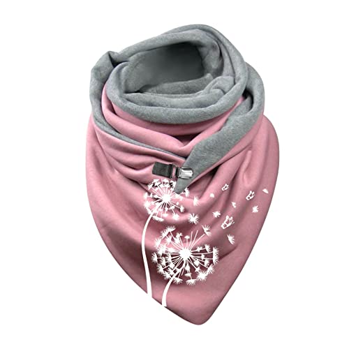 Dreieckschal Damen Schal Herbst Winter Halstuch Damenschal Halloween Winter Fledermaus Druckknopf Weicher Wickel Lässige warme Schals Tücher Klein Schal Herren Set Baumwollschal Damenschal Scarf von Duohropke