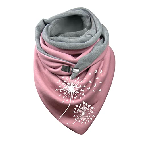 Dreieckschal Damen Schal Herbst Winter Halstuch Damenschal Halloween Winter Fledermaus Druckknopf Weicher Wickel Lässige warme Schals Tücher Klein Schal Herren Set Baumwollschal Damenschal Scarf von Duohropke