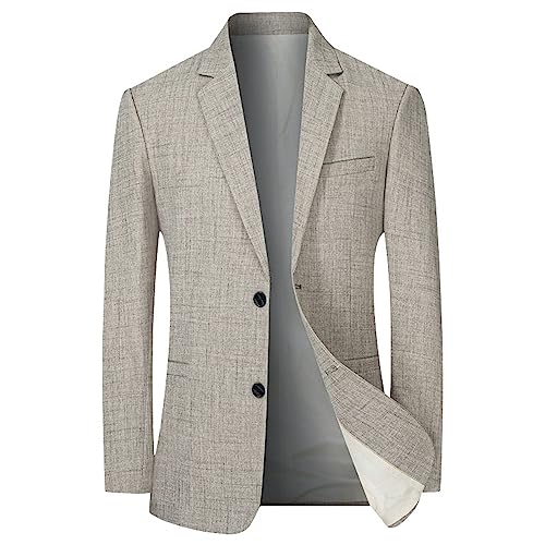 Duohropke Blazer Herren Sakko Sport Sakko Sportmäntel Blazer mit Knöpfen Dünn Jackett Sakko Männer Business Formal Hochzeit Daily Formell Smokingjacke Blazer mit Knöpfen von Duohropke