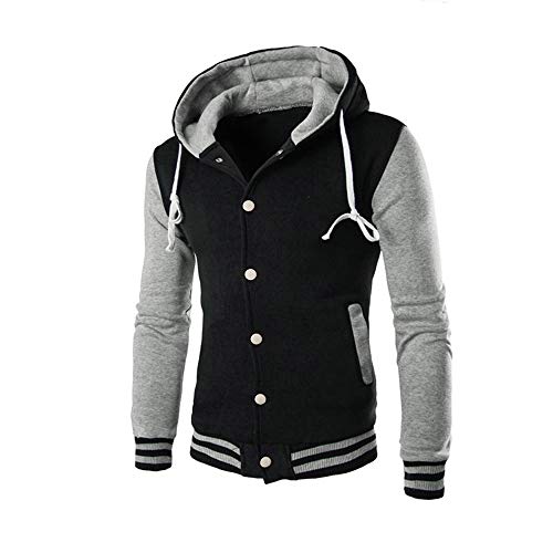 Duohropke College Jacke Herren Sportjacke Collegiate Jacket Bomberjacke Übergangsjacke Freizeit Baseball Blouson Sweatjacke Fliegerjacke Hip Hop Streetwear von Duohropke