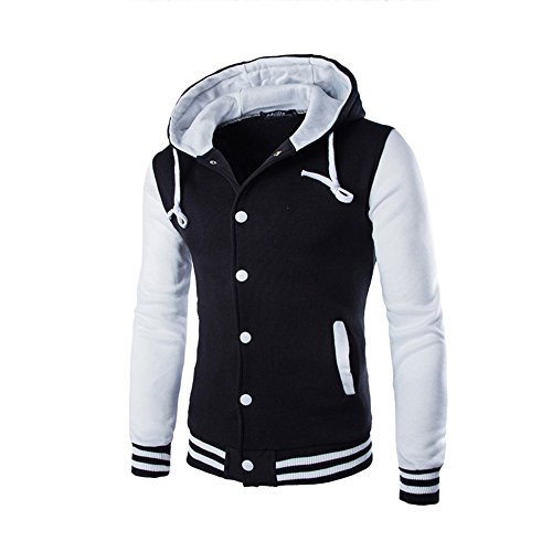 Duohropke College Jacke Herren Sportjacke Collegiate Jacket Bomberjacke Übergangsjacke Freizeit Baseball Blouson Sweatjacke Fliegerjacke Hip Hop Streetwear von Duohropke