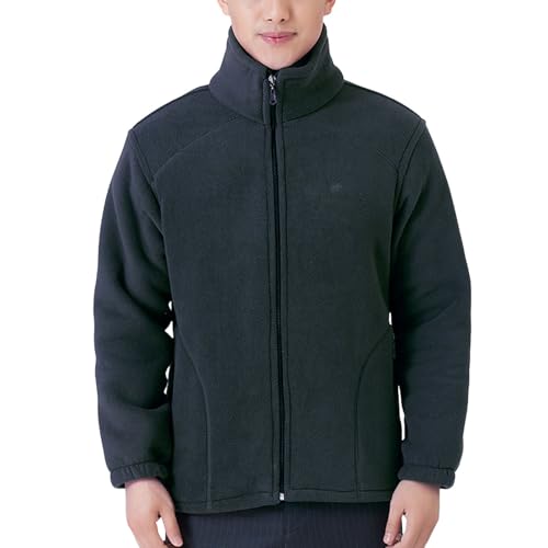 Duohropke Fleecejacke Herren Jacke mit Reißverschluss Warm Outdoor Fleece Jacke Antistatische Outdoor Herrenjacke Bequemes Leichtes Jacke von Duohropke
