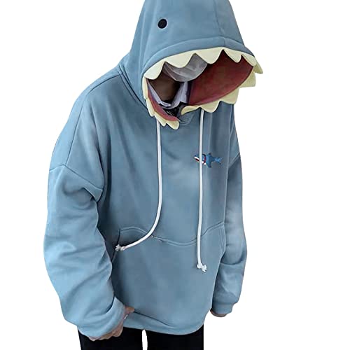 Duohropke Herren Bape Kapuzenpullover Jacke Shark Hoodie Hip Hop Streetwear Sweatshirts Haikopf Shark Hoodie Pullover Mit Kapuze Sweatjacke von Duohropke