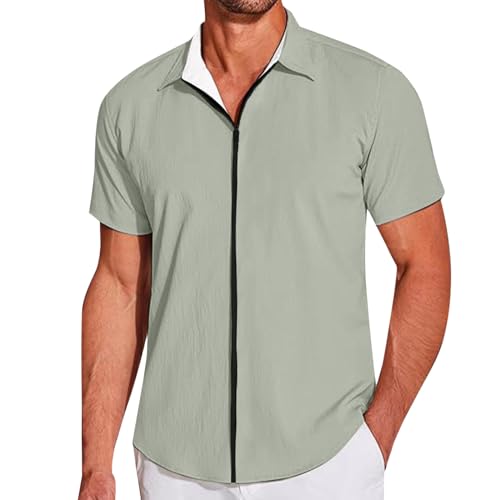 Duohropke Herren Henley Shirt Kurzarm Hemd Sommer Freizeithemd Mit Reißverschluss Männer Regular Fit Stehkragen T-Shirts Duohropke Herren Henley Shirt Kurzarm Hemd Sommer Freizeithemd Mit Reißverschluss Männer Regular Fit Stehkragen T-Shirts von Duohropke