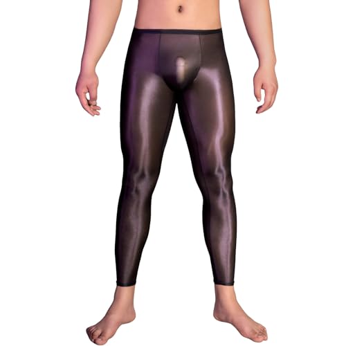 Duohropke Herren Leder Leggings Made in Germany Lederhose Herren in Schwarz Matt Leder-Optik Kunstleder enganliegend Hose, Meggings Wetlook Leggings Latex Leggings Lack Leggings von Duohropke