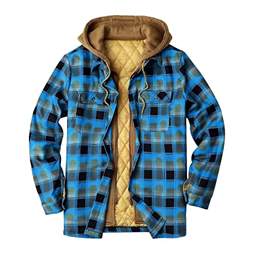 Duohropke Herren Thermohemd Gefüttert-Kariert-Langarm Holzfällerhemd Thermo-Warm-Winterjacke: Outdoor Langarm Arbeitshemd Regular Fit Freizeit Karohemd Mit Kapuze Männer Innenfutter Hemdjacke Duohropke Herren Thermohemd Gefüttert-Kariert-Langarm Holzfällerhemd Thermo-Warm-Winterjacke: Outdoor Langarm Arbeitshemd Regular Fit Freizeit Karohemd Mit Kapuze Männer Innenfutter Hemdjacke von Duohropke