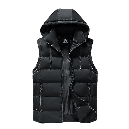 Duohropke Herren Weste Leicht Outdoor Reißverschluss Slim Fit Steppweste Wärme Freizeit Stehkragen Funktionelle Winterweste Übergangsjacke Sportweste Freizeitjacke Daunenweste mit Kapuze Duohropke Herren Weste Leicht Outdoor Reißverschluss Slim Fit Steppweste Wärme Freizeit Stehkragen Funktionelle Winterweste Übergangsjacke Sportweste Freizeitjacke Daunenweste mit Kapuze von Duohropke