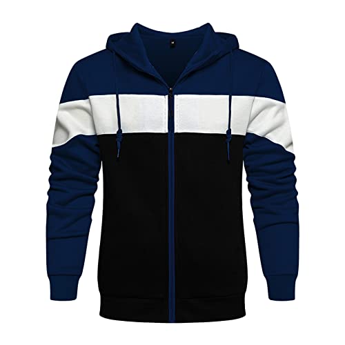 Duohropke Kapuzenshirt Herren Zip Up Hoodie Männer Kapuzenjacke Sweatshirts Casual Hooded Sweatshirt Einfarbig Kapuzenpulli Sweatjacke Einfarbig Sweatjacke Sportjacke Outdoorjacke von Duohropke