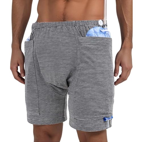Duohropke Katheter Hosen Herren Katheterunterwäsche Urin Drainage Bag Hose Operationen Patienten Versteckte Nephrostomie Beutelkleidung Ostomy Drainage Tasche Pflege Kleidung Inkontinenz Pants von Duohropke