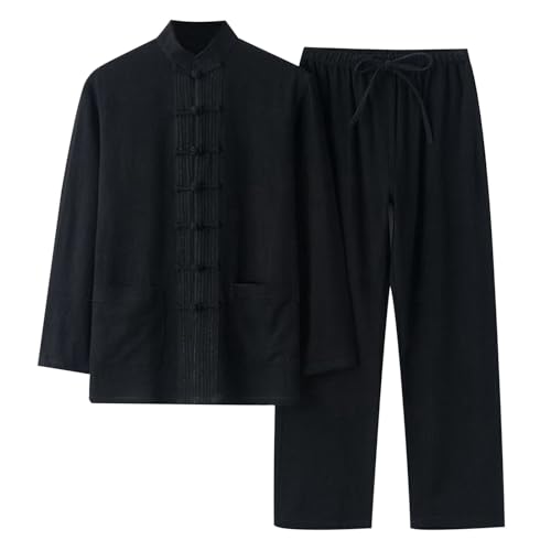Duohropke Klassische Kleidung China-Tang Anzug - Traditionelle Chinesische Kostüme Männliche Kampfkunst Tangzhuang Kung Fu Tai Chi Kurzärmelige Jacke Anzüge Hemd Hose Uniform Duohropke Klassische Kleidung China-Tang Anzug - Traditionelle Chinesische Kostüme Männliche Kampfkunst Tangzhuang Kung Fu Tai Chi Kurzärmelige Jacke Anzüge Hemd Hose Uniform von Duohropke