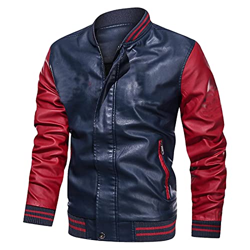 Duohropke Motorradjacke Flieger Bomberjacke Herren Motorradjacke Wasserdicht Winddicht mit Protektoren Protektorenjacke Scooter Biker Touring von Duohropke