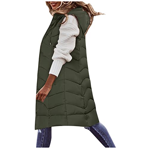 Duohropke Steppweste Damen Lang mit Kapuze Winter Daunenweste Oversize Longweste Übergangsmantel Elegant Herbstmantel Winterjacke Warm Kapuzenjacke Duohropke Steppweste Damen Lang mit Kapuze Winter Daunenweste Oversize Longweste Übergangsmantel Elegant Herbstmantel Winterjacke Warm Kapuzenjacke von Duohropke