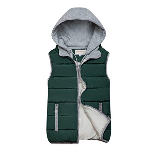 Duohropke Steppweste Weste Damen mit Kapuze Ärmellose Steppjacke Herren Einfarbige Glänzend Daunenweste Kapuzenjacke Unisex Winterjacke Hooded Outdoor Weste Puffer Jacke von Duohropke