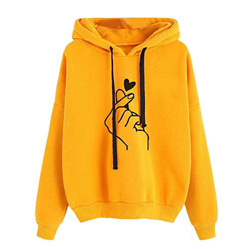 Duohropke Teenager Mädchen Hoodie Pullover Süss Sweatshirt mit Kapuze EKG-Muster Kapuzenpullover Sport Outerwear Warme Pullover Oberteile Back to School Supplies von Duohropke