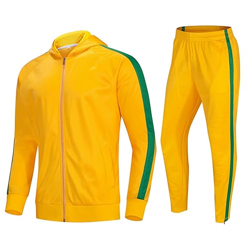 Duohropke Trainingsanzug Herren, Jogginganzug Herren Sportanzug Freizeitanzug Fitnessanzug Männer Jogging Anzug Baumwolle Oversize Fitness Sport Reißverschluss Zip Sweatjacke und Lang Hose Tracksuit von Duohropke