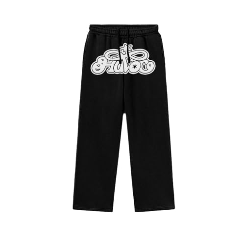 Duohropke Trainingshose Herren Bedrucken Y2K Jogginghose Harajuku Hip Hop Streetwear Sportshose Fitness Laufhose Gym Fitnesshose Stretch Loose Fit Herrenhosen Freizeithose Fitnesshose Sweathose von Duohropke