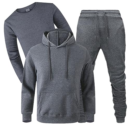 Herren Jogginganzug Freizeitanzug Sportanzug Trainingsanzug Sportbekleidung Hausanzug Leisure Suit Tracksuit Joggingsuit Lässiges zweiteiliges Set Kapuzenpullover, Hosen mit Sportdress Herren von Duohropke