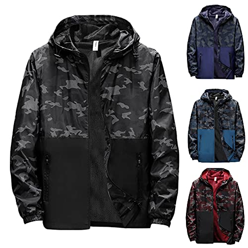 Regenjacke Herren Wasserdicht Atmungsaktiv 4xl Übergangsjacke Regenmantel mit Kapuze Fahrrad Sommerjacke Fahrradjacke Wasserdicht Atmungsaktiv Windjacke Outdoorjacke Gelb Motorrad Rain Jacket von Duohropke