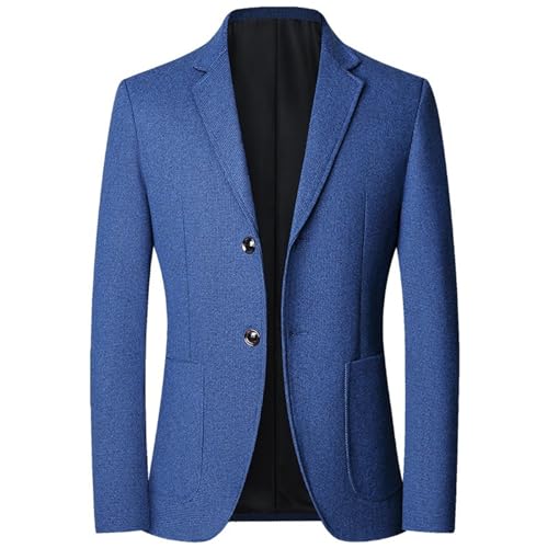 Sakko Herren Sportlich, Regular Fit Herren Blazer Anzugjacke Slim Fit Formal Blazer Business Anzugjacke Weiß One Button Suits Blazer Jacken Hochzeitsfeier Smoking Dinner Jacket von Duohropke