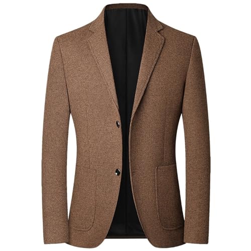 Sakko Herren Sportlich, Regular Fit Herren Blazer Anzugjacke Slim Fit Formal Blazer Business Anzugjacke Weiß One Button Suits Blazer Jacken Hochzeitsfeier Smoking Dinner Jacket von Duohropke