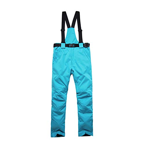 Schneehose Damen Wasserdicht Kurzgröße Atmungsaktiv mit Trägern Kletterhose Skihose 48 Warm Weiß Winter Softshellhose Schneehose Gefüttert Stretch Outdoor Hosen Wanderhose von Duohropke