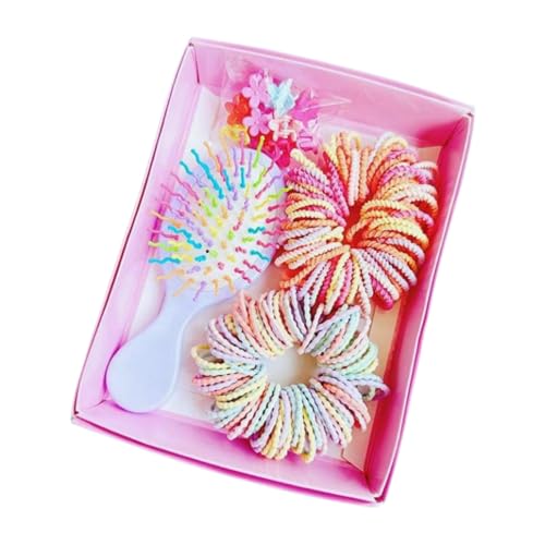 DuomaiJJ Kinder-Haarschmuck 2 Boxen Boxed Hair Seil Gummiband Cute Accessoires Set Für Mädchen Haarzubehör Stirnband-4 von DuomaiJJ