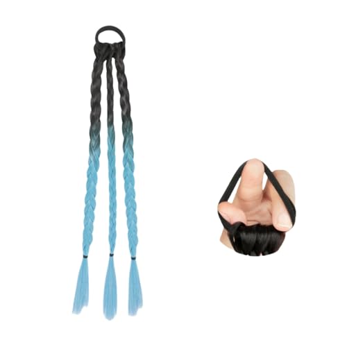 DuomaiJJ Kinder-Haarschmuck 2 Paare Boxer Braid Perücke Frauen Langes Haar Hoher Pferdeschwanz Süße Coole Schmutzige Zöpfe Farbe-blau DuomaiJJ Kinder-Haarschmuck 2 Paare Boxer Braid Perücke Frauen Langes Haar Hoher Pferdeschwanz Süße Coole Schmutzige Zöpfe Farbe-blau von DuomaiJJ