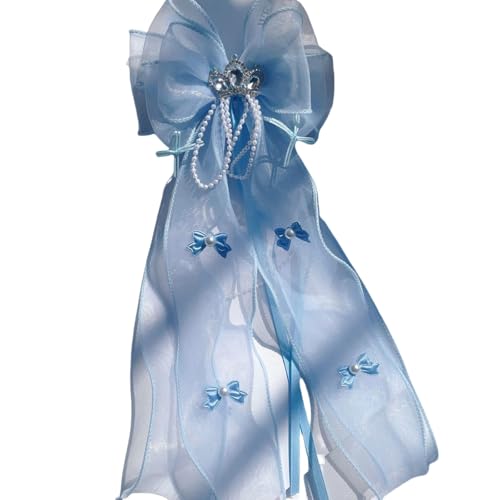 DuomaiJJ Kinder-Haarschmuck 2 Stücke Kinder Bogenband Haarnadelhaarzubehör Quaste Haarnadel-blau DuomaiJJ Kinder-Haarschmuck 2 Stücke Kinder Bogenband Haarnadelhaarzubehör Quaste Haarnadel-blau von DuomaiJJ