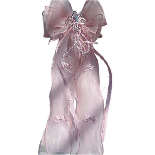 DuomaiJJ Kinder-Haarschmuck 2 Stücke Kinder Bogenband Haarnadelhaarzubehör Quaste Haarnadel-rosa DuomaiJJ Kinder-Haarschmuck 2 Stücke Kinder Bogenband Haarnadelhaarzubehör Quaste Haarnadel-rosa von DuomaiJJ