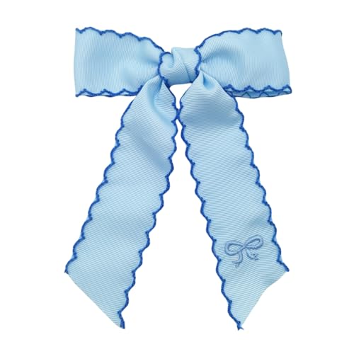 DuomaiJJ Kinder-Haarschmuck 2-pack Süße Gestickte Schmetterlingshaarnadel Mit Welligen Bandzubehör-himmelblau DuomaiJJ Kinder-Haarschmuck 2-pack Süße Gestickte Schmetterlingshaarnadel Mit Welligen Bandzubehör-himmelblau von DuomaiJJ