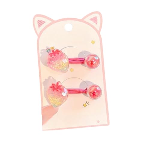 DuomaiJJ Kinder-Haarschmuck 3 Paare Glänzende Kinderhaarseile Girl's Hair Accessoires Ponytail Haarring Hochelastisches Gummiband-rosenrot DuomaiJJ Kinder-Haarschmuck 3 Paare Glänzende Kinderhaarseile Girl's Hair Accessoires Ponytail Haarring Hochelastisches Gummiband-rosenrot von DuomaiJJ