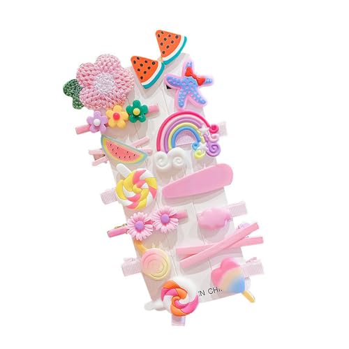 DuomaiJJ Kinder-Haarschmuck 3-pack-kinder Haarnadelhaarzubehör Set Cute Hairpin Girl's Kopfschmuck-pink 2 von DuomaiJJ