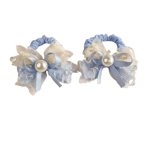 DuomaiJJ Kinder-Haarschmuck 4 Paar Bughaarband Kinderkopfschmuck Haarzubehör Mädchen Haarseile-blau DuomaiJJ Kinder-Haarschmuck 4 Paar Bughaarband Kinderkopfschmuck Haarzubehör Mädchen Haarseile-blau von DuomaiJJ