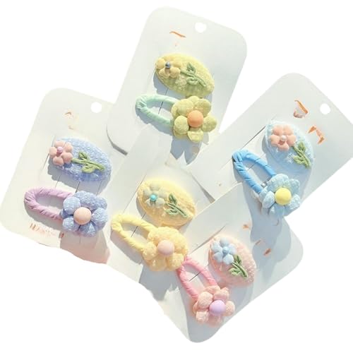 DuomaiJJ Kinder-Haarschmuck 5 Paare Haarzubehör Side Bangs Children's Sticked Blumen Haarnadel Frischer Stoff Süßer Kopfschmuck-gemischte Farbe DuomaiJJ Kinder-Haarschmuck 5 Paare Haarzubehör Side Bangs Children's Sticked Blumen Haarnadel Frischer Stoff Süßer Kopfschmuck-gemischte Farbe von DuomaiJJ