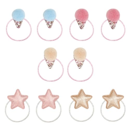 DuomaiJJ Kinder-Haarschmuck 5 Paare Kinder Mit Hoher Elastischer Haarseilstern Pailletten Ohne Beschädigung Des Haarkautschukbandes-gemischte Farbe DuomaiJJ Kinder-Haarschmuck 5 Paare Kinder Mit Hoher Elastischer Haarseilstern Pailletten Ohne Beschädigung Des Haarkautschukbandes-gemischte Farbe von DuomaiJJ