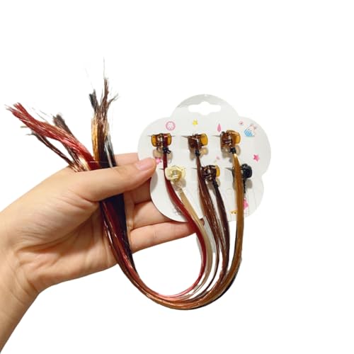 DuomaiJJ Kinder-Haarschmuck 5-pack Farbenfrohe Perücke Geflecht Kleiner Clip Kinder Haarnadel-dunkel 1 DuomaiJJ Kinder-Haarschmuck 5-pack Farbenfrohe Perücke Geflecht Kleiner Clip Kinder Haarnadel-dunkel 1 von DuomaiJJ