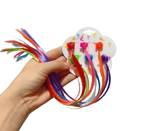 DuomaiJJ Kinder-Haarschmuck 5-pack Farbenfrohe Perücke Geflecht Kleiner Clip Kinder Haarnadel-rot DuomaiJJ Kinder-Haarschmuck 5-pack Farbenfrohe Perücke Geflecht Kleiner Clip Kinder Haarnadel-rot von DuomaiJJ