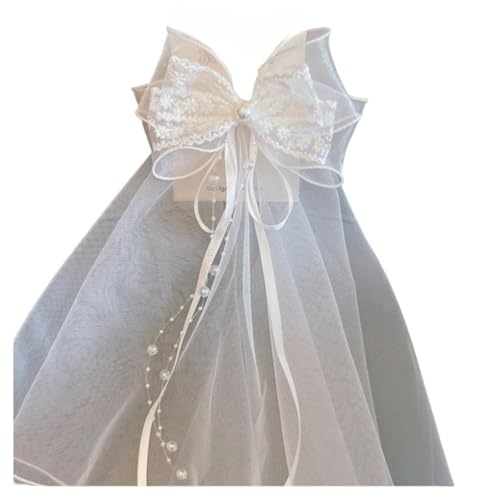 DuomaiJJ Kinder-Haarschmuck Pack Von 2 Weißen Schleiermädchen Kopfschmuck Geburtstag Bogen Haarnadel Girl Hair Accessoires-2 DuomaiJJ Kinder-Haarschmuck Pack Von 2 Weißen Schleiermädchen Kopfschmuck Geburtstag Bogen Haarnadel Girl Hair Accessoires-2 von DuomaiJJ
