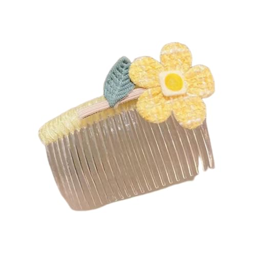 DuomaiJJ Kinder-Haarschmuck Pack Von 4 Pony Haarnadel Mit Zerbrochenem Haar Auf Der Stirn Und Des Hinterkopfkammkopfes Ornament-gelb DuomaiJJ Kinder-Haarschmuck Pack Von 4 Pony Haarnadel Mit Zerbrochenem Haar Auf Der Stirn Und Des Hinterkopfkammkopfes Ornament-gelb von DuomaiJJ